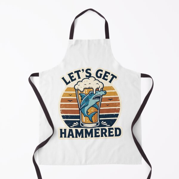Item preview, Let's Get Hammered Hammerhead Shark Beer designed and sold by TshirtsOnline-.