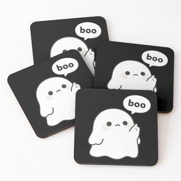 Item preview, Cute Ghost Boo Kawaii Minimal Halloween Design designed and sold by VibeFactoryOfc.