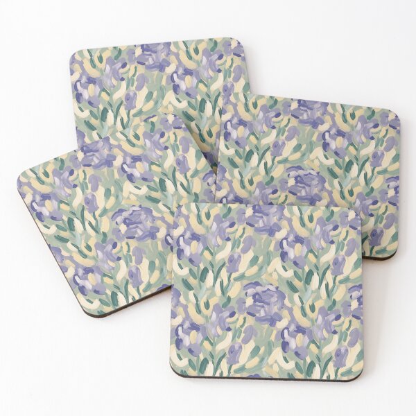 Item preview, Impressionist Purple Flowers Seamless Pattern – Painterly Floral designed and sold by Midnight Veil Designs.
