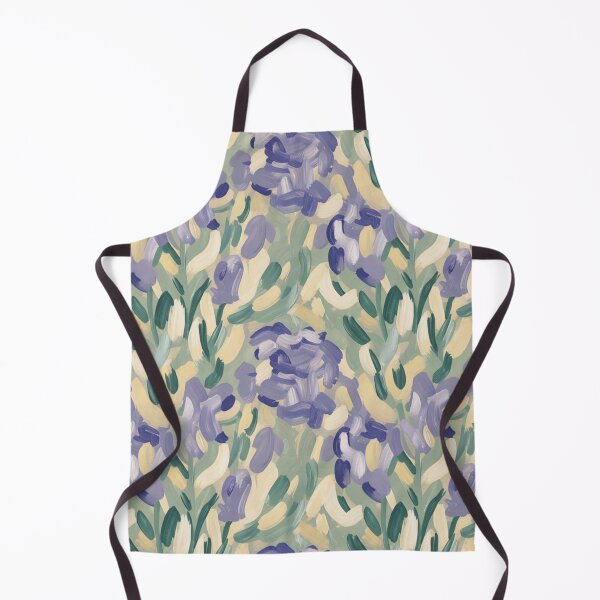 Item preview, Impressionist Purple Flowers Seamless Pattern – Painterly Floral designed and sold by Midnight Veil Designs.