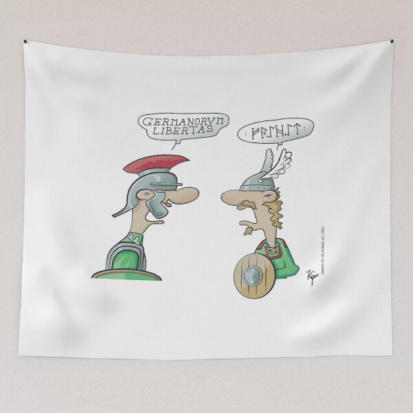 Item preview, Cartoon of the great Germanic freedom - Publius and Hermann designed and sold by TotalKejas.