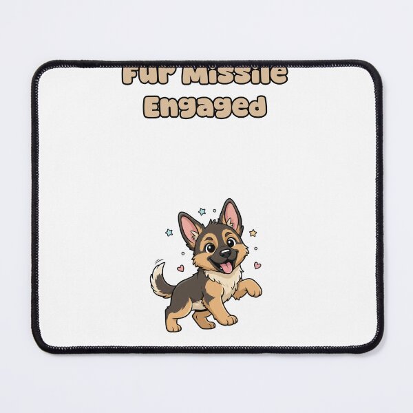 Item preview, Fur Missile Engaged Fast Dog Playful Zoomies designed and sold by NatureUnleashed.