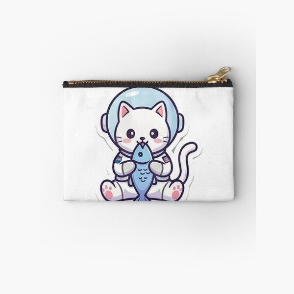 Item preview, Cat Astronaut eat fish designed and sold by Loja Boeira.