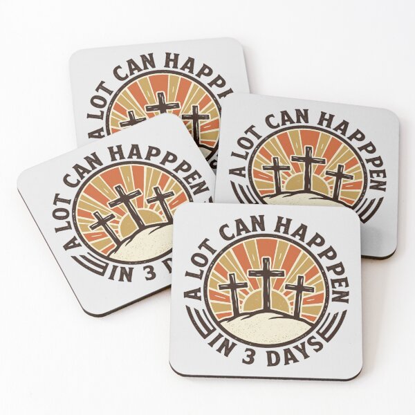 Item preview, A Lot Can Happen in 3 Days Christian Shirt designed and sold by Fanverse Merchandise.