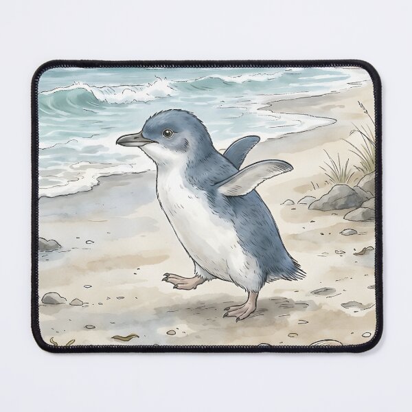 Item preview, Little Blue Penguin - Coastal Wildlife Beach designed and sold by RubisLeaf.