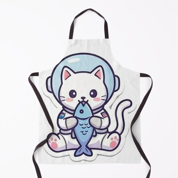 Item preview, Cat Astronaut eat fish designed and sold by Loja Boeira.