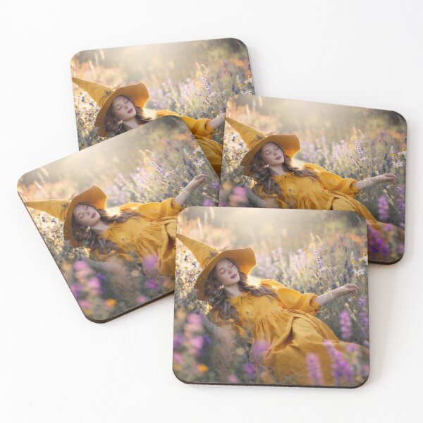 Item preview, Meadow Witch – Dreamy Cottagecore Floral Fantasy Art Print designed and sold by WhimsyWink.
