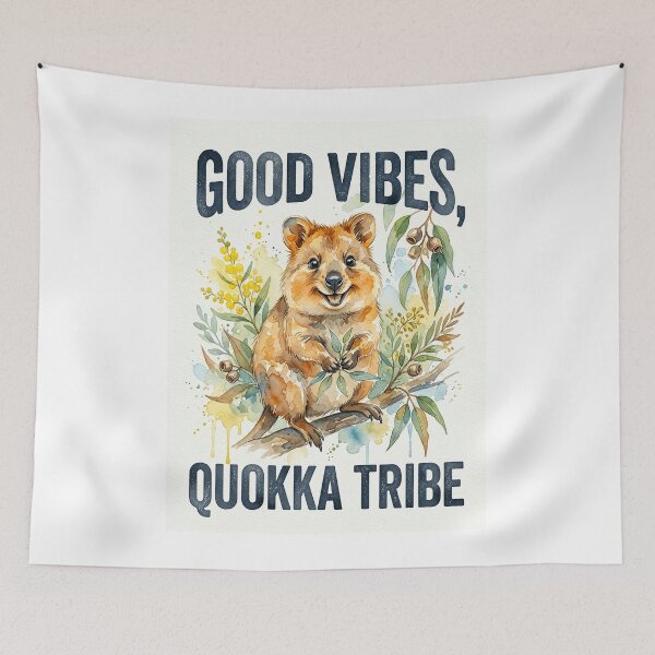 Item preview, HQ Happy Quokka Australian Nature Watercolor designed and sold by ABArtByAlexST.