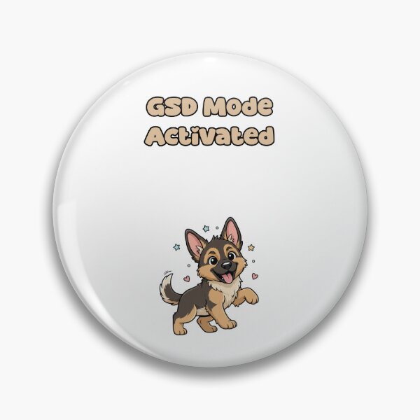 Item preview, GSD Mode Activated Energetic German Shepherd designed and sold by NatureUnleashed.