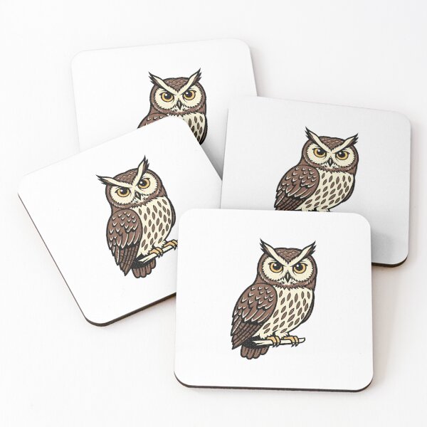 Item preview, Illustration of an owl with a vintage, distressed look. designed and sold by VerizalShop.