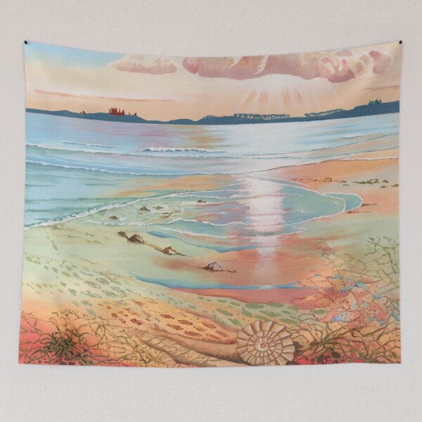 Item preview, Fossil Beach (acrylic on canvas) designed and sold by Painting By Nature.