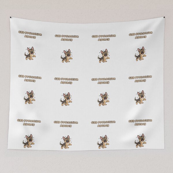 Item preview, GSD Protection Agency German Shepherd Guard Dog designed and sold by NatureUnleashed.