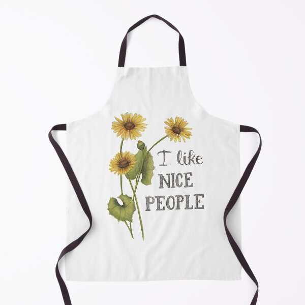 Item preview, I Like Nice People Yellow Florals designed and sold by NaughtyFlorals.