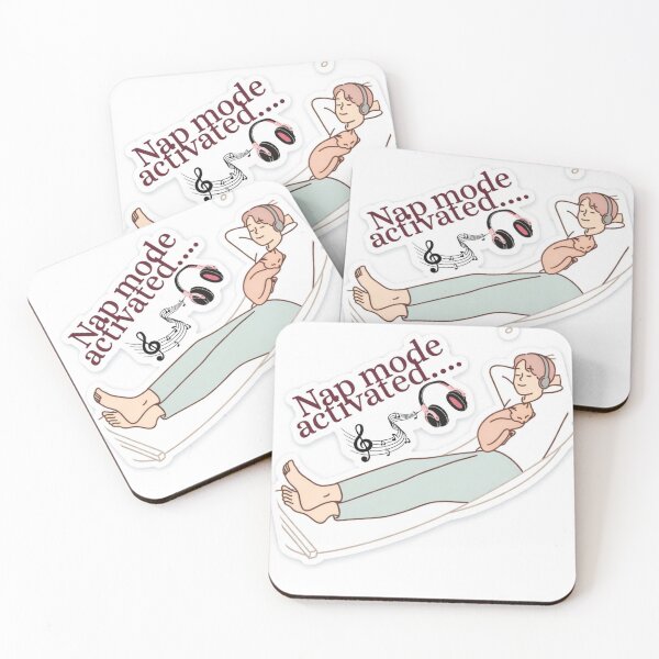 Item preview, Nap Mode Activated Cat Sticker | Cute Sleepy Cat Introvert Chill Meme designed and sold by sumodesign.