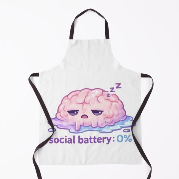 Item preview, brain social battery 0% designed and sold by Nyx-Styx.