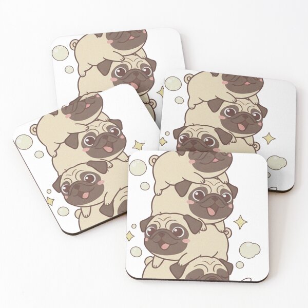Item preview, Stacked Pugger Sparkle Illustration designed and sold by NzrProcreate.