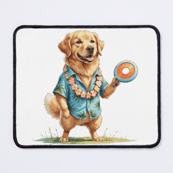 Item preview, Golden Retriever Dog Hawaiian Shirt Hello Summer Watercolor designed and sold by AQUILAKREO.