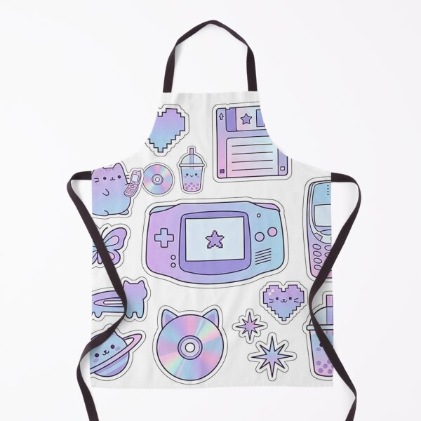 Item preview, Kawaii Retro Tech & Gaming Sticker Sheet - Pastel Aesthetic designed and sold by Csstoree.