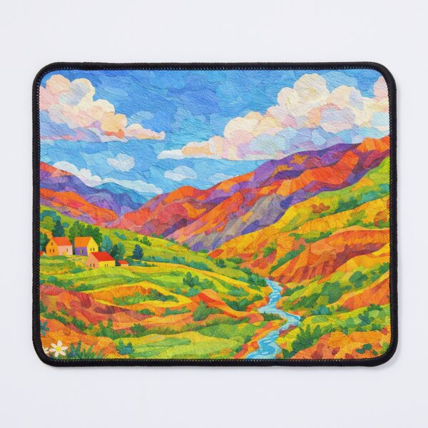 Item preview, Summer Green Valley, Bolivian Landscape, Mixed Media Digital Collage designed and sold by SWSandraWechner.
