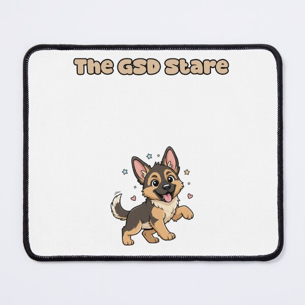 Item preview, The GSD Stare German Shepherd Intense Gaze designed and sold by NatureUnleashed.