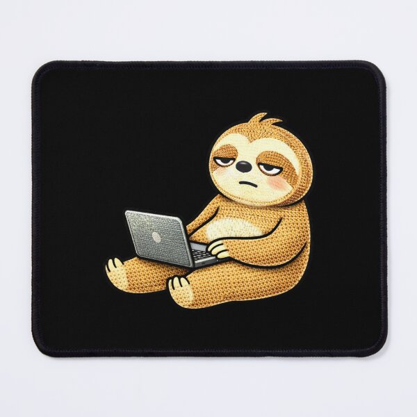 Item preview, Work From Home Sloth – Lazy Laptop Sloth Aesthetic designed and sold by ColorSplash123.
