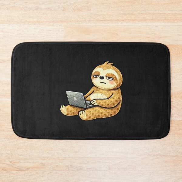 Item preview, Work From Home Sloth – Lazy Laptop Sloth Aesthetic designed and sold by ColorSplash123.
