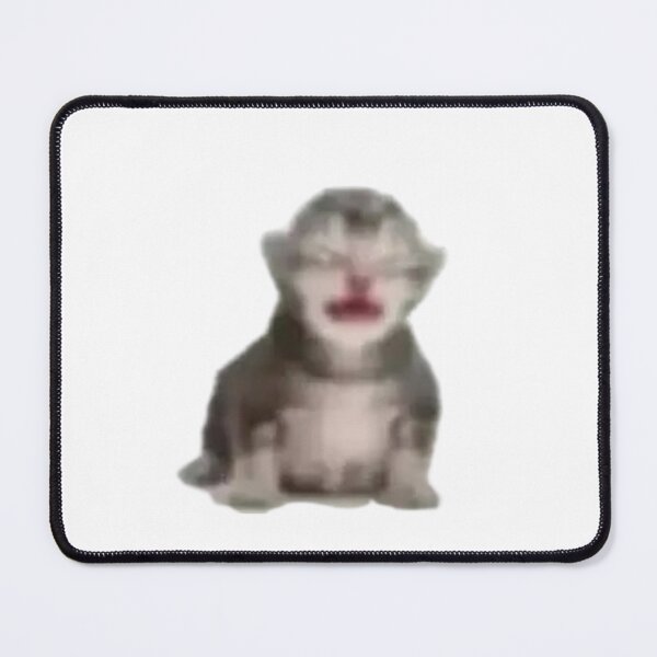 Item preview, Sad Meowing Crying Kitten Meme  designed and sold by cloudzer0000.