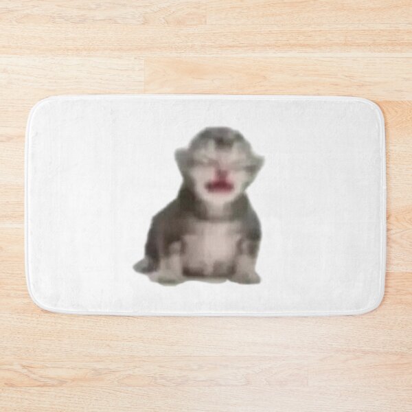 Item preview, Sad Meowing Crying Kitten Meme  designed and sold by cloudzer0000.