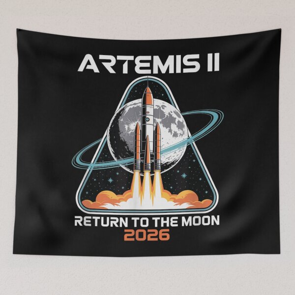 Item preview, Artemis II Return To The Moon 2026 Space Flight Badge Style designed and sold by RuperDelois.