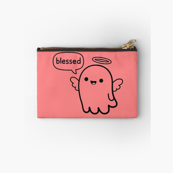 Item preview, Cute Blessed Ghost Sticker | Kawaii Angel Ghost Shirt | Funny Minimal Halloween Aesthetic designed and sold by Raw Tigers.