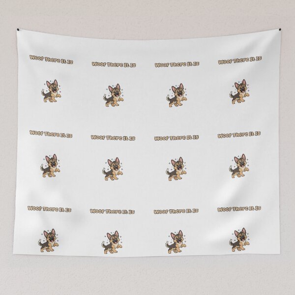 Item preview, Woof There It Is Funny Dog Barking Pun designed and sold by NatureUnleashed.