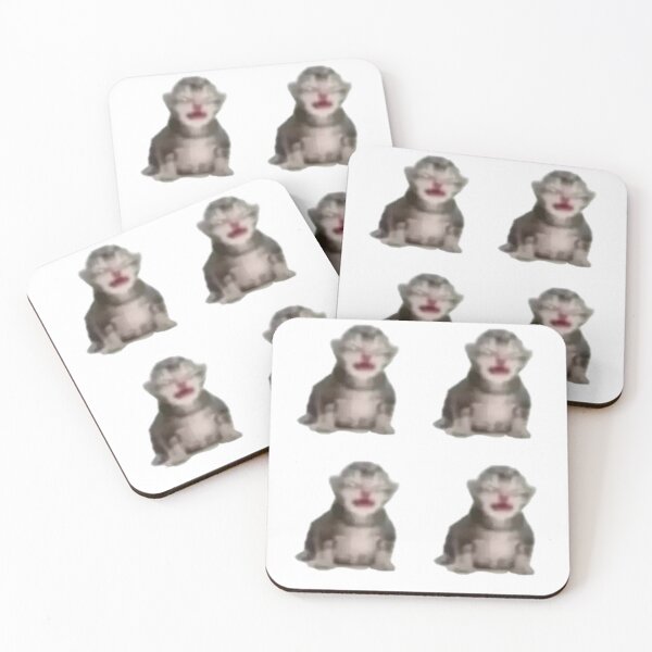 Item preview, Sad Meowing Crying Kitten Meme pack designed and sold by cloudzer0000.