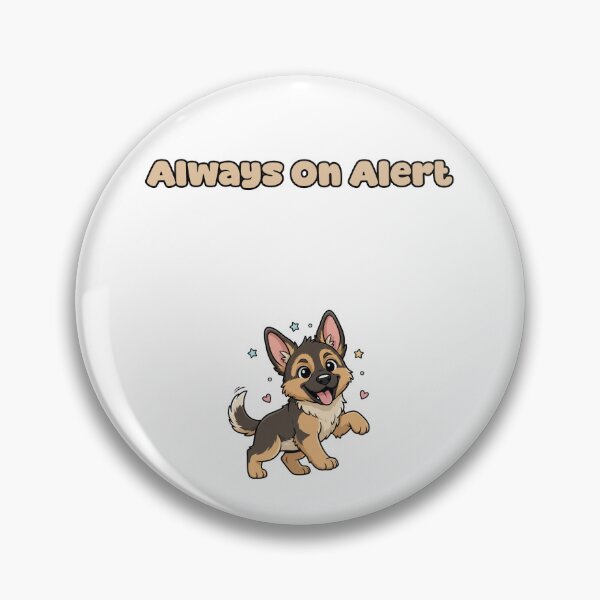 Item preview, Always On Alert Loyal German Shepherd Dog designed and sold by NatureUnleashed.