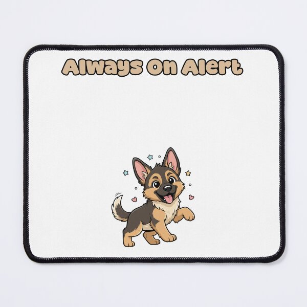 Item preview, Always On Alert Loyal German Shepherd Dog designed and sold by NatureUnleashed.