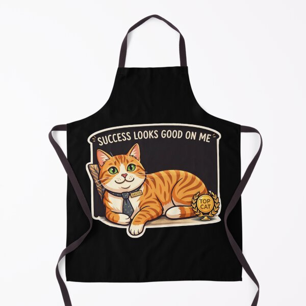 Item preview, Success Looks Good on Me – Motivational Cat Design designed and sold by ArtsBorn2Create.