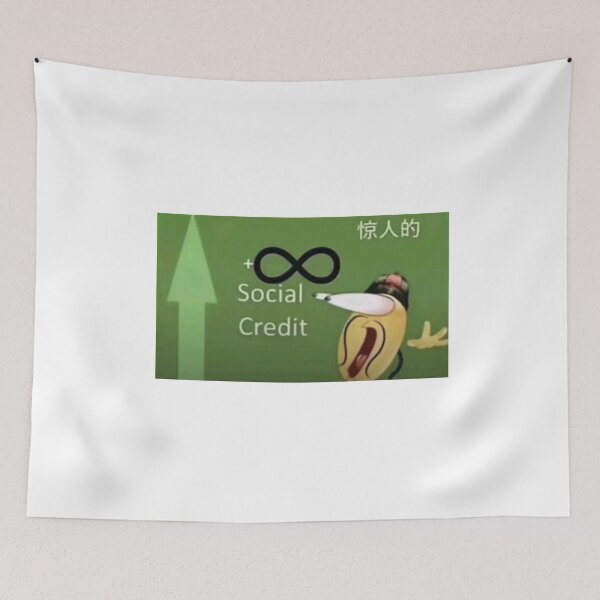 Item preview, Social Credit Meme designed and sold by cloudzer0000.