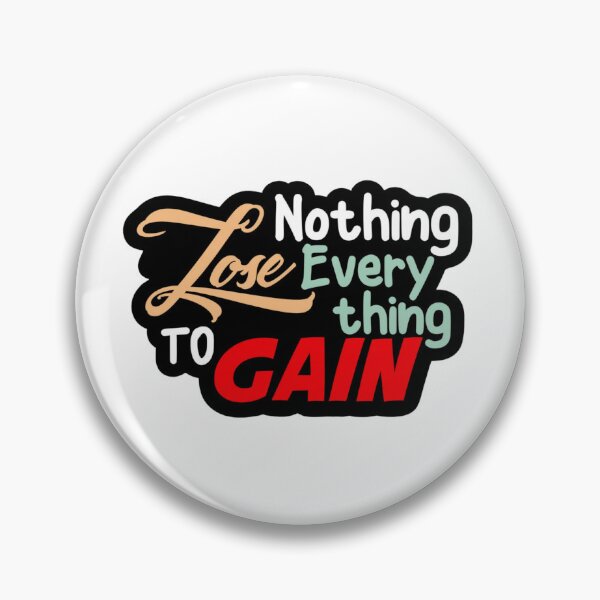 Item preview, Nothing Lose Everything to Gain - Retro Typography Quote Art designed and sold by FilzArt.