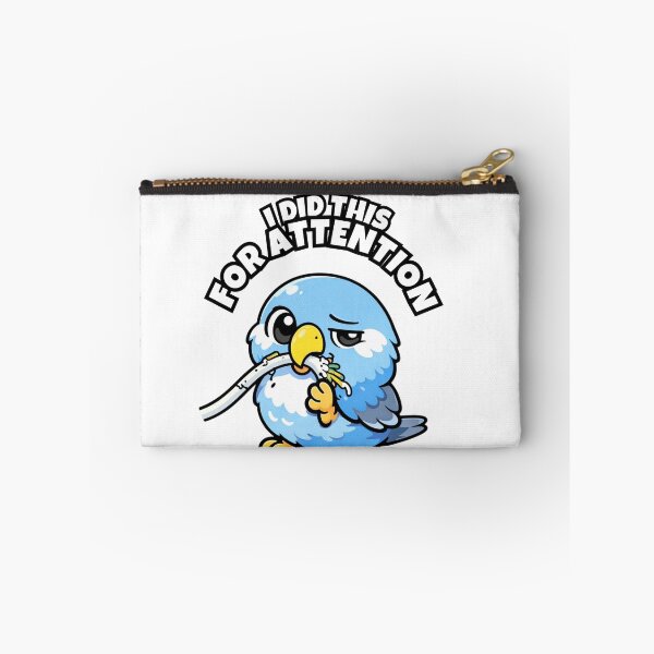 Item preview, Funny Budgie I Did This For Attention – Chaotic Bird Meme designed and sold by FeatherChaos.