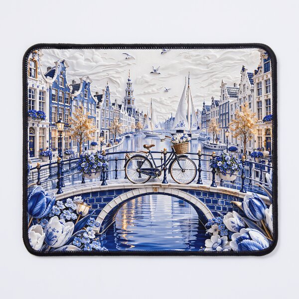 Item preview, Golden Blue Amsterdam Canal designed and sold by House of Blue.