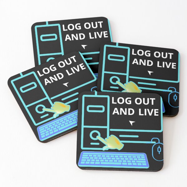 Item preview, Log out and live, digital detox designed and sold by Raxid2022.