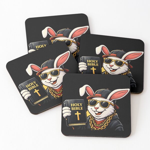 Item preview, Holy Bible Bunny – Christian Rabbit Streetwear Design designed and sold by ArtsBorn2Create.