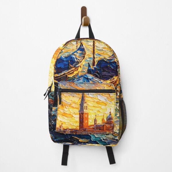 Item preview, Venice Gondolas Sunset Oil Painting designed and sold by McZerrill.