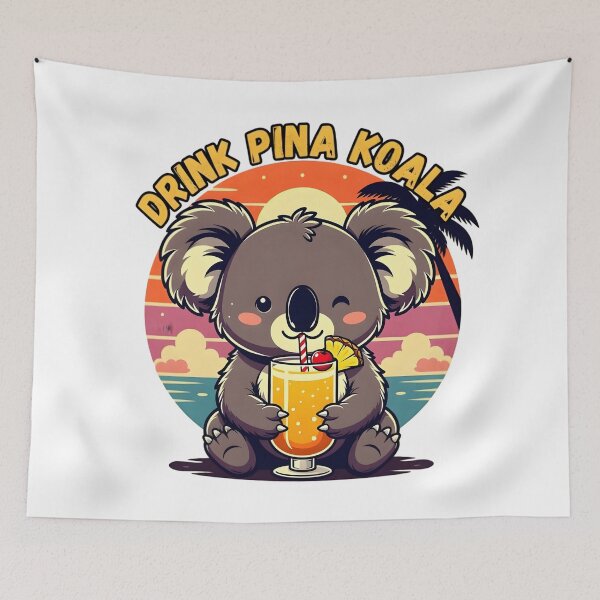 Item preview, Drink Pina Koala Cute Tropical designed and sold by TshirtsOnline-.