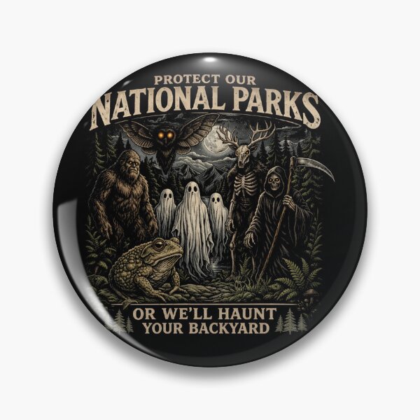 Artikelvorschau, Schützt unsere Nationalparks, sonst spuken wir in eurem Garten! entworfen und verkauft von Kladhadredo.