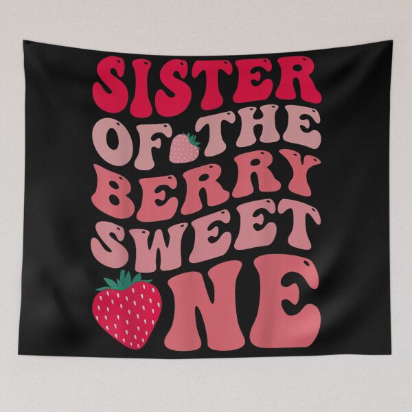 Item preview, Sister Of The Berry Sweet One Retro Strawberry Birthday Girl Design designed and sold by EricCotanori.