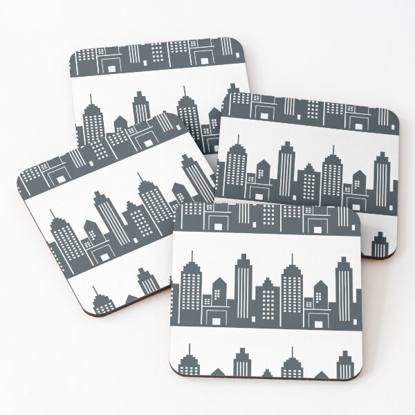 Item preview, City Skyline Seamless Pattern – Modern Urban Silhouette designed and sold by Midnight Veil Designs.