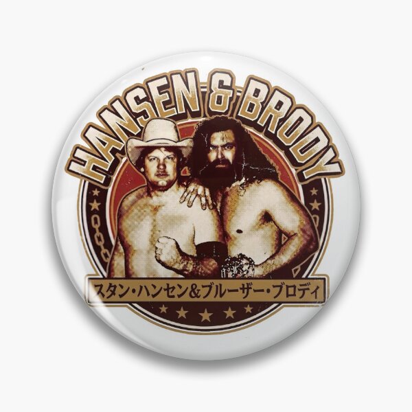 Item preview, Vintage Hansen & Brody Badge Logo | Stan Hansen & Bruiser Brody AJPW Puroresu Wrestling designed and sold by The Irish Whip.