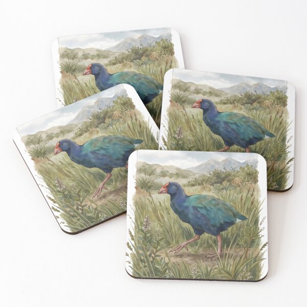 Item preview, Takahe - New Zealand Flightless Bird Alpine Wildlife designed and sold by RubisLeaf.