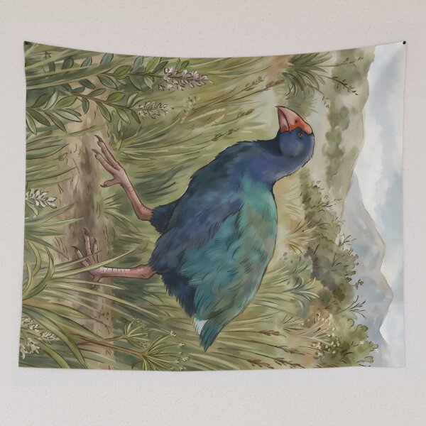 Item preview, Takahe - New Zealand Flightless Bird Alpine Wildlife designed and sold by RubisLeaf.
