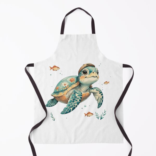 Item preview, Turtle Ocean Swimming Tropical Hello Summer Watercolor designed and sold by AQUILAKREO.